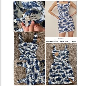 Reformation Demin mini dress